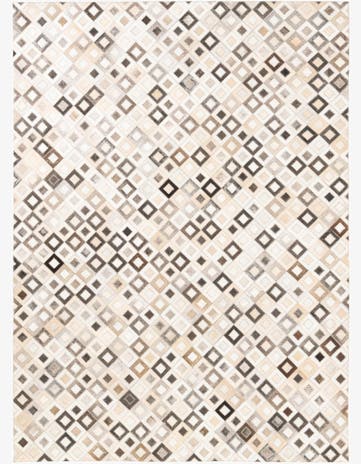 5' x 7' 7 Cowhide Leather Rug