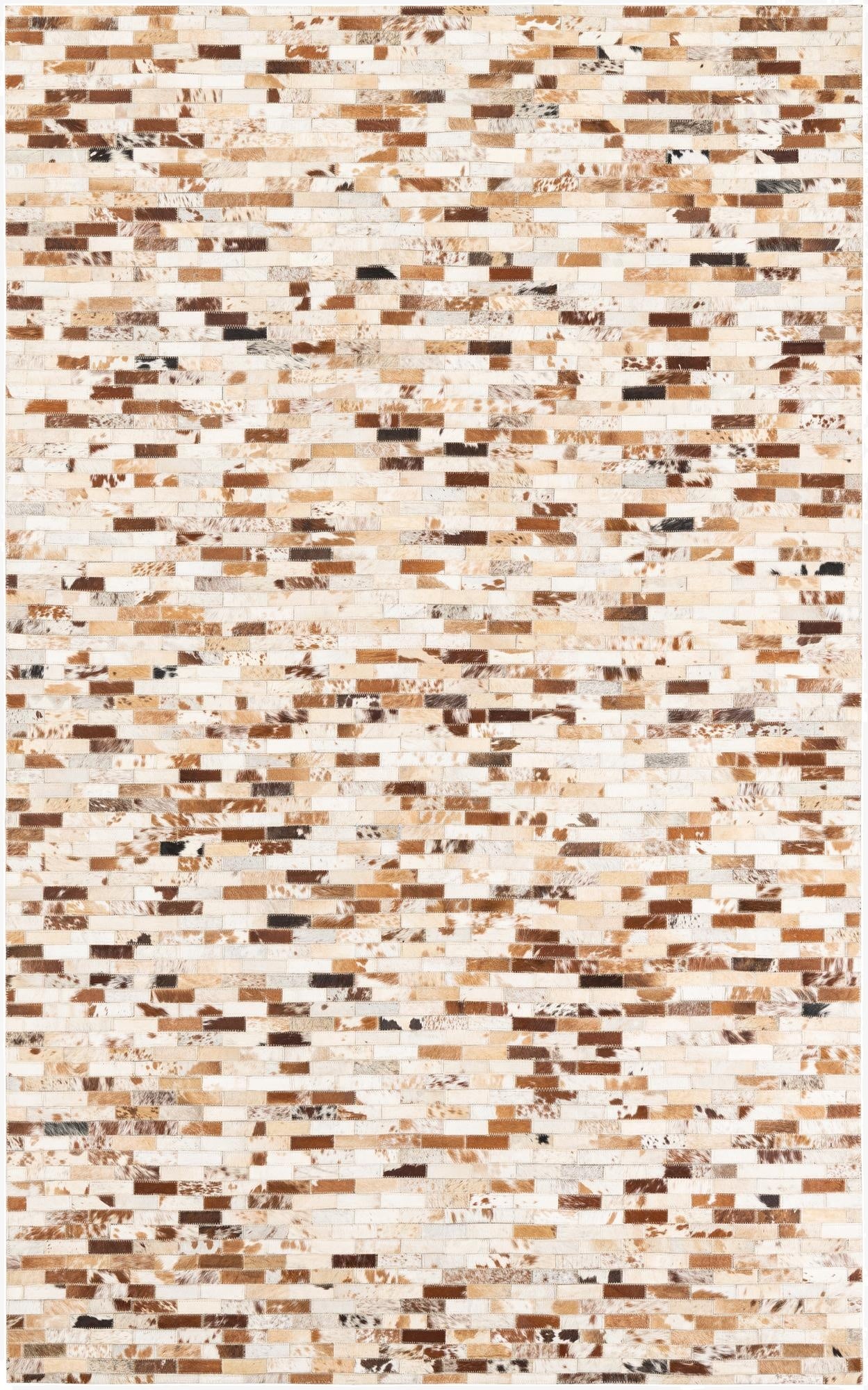 5' x 8' Cowhide Leather Rug