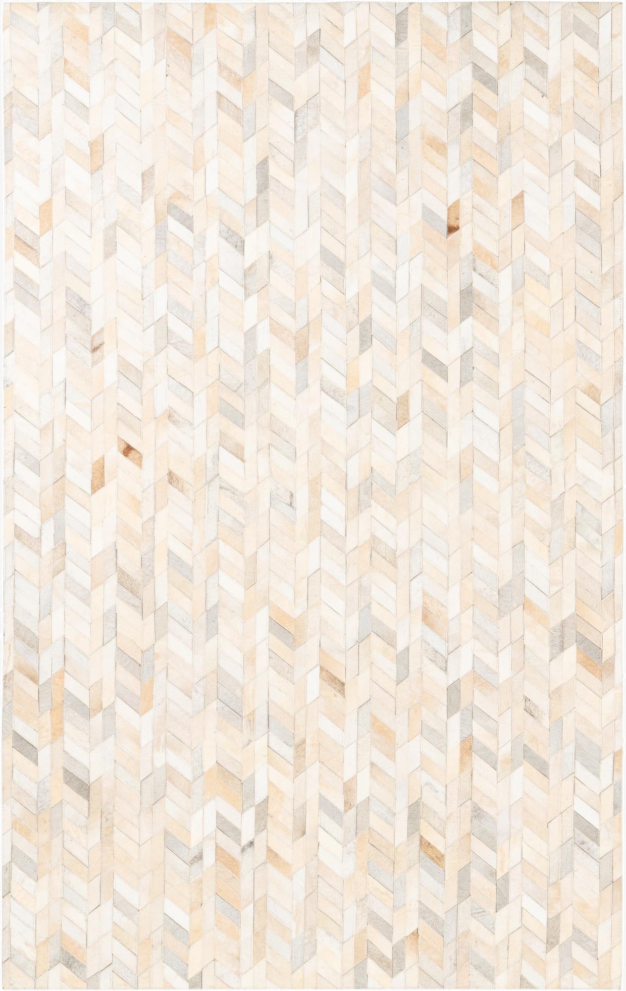 5' x 8' Cowhide Leather Rug