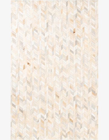 5' x 8' Cowhide Leather Rug