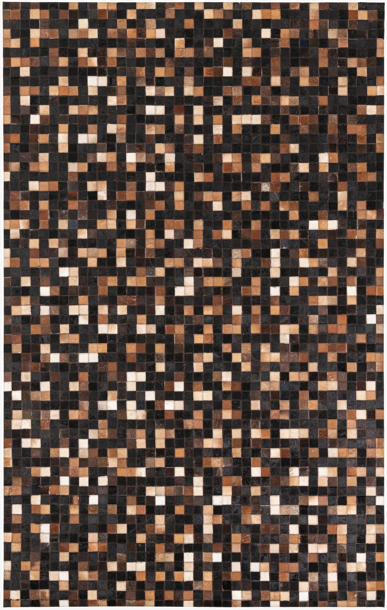 5' x 8' Cowhide Leather Rug