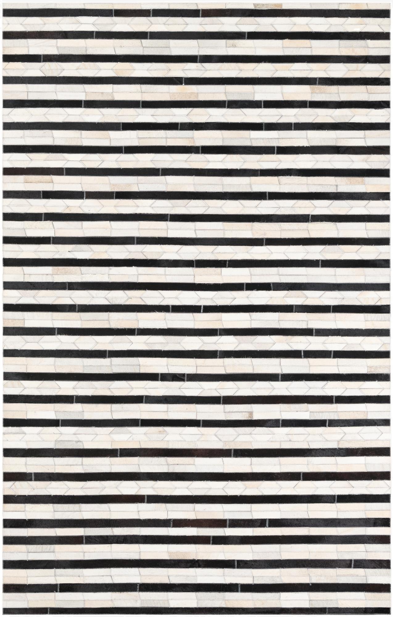 5' x 8' Cowhide Leather Rug