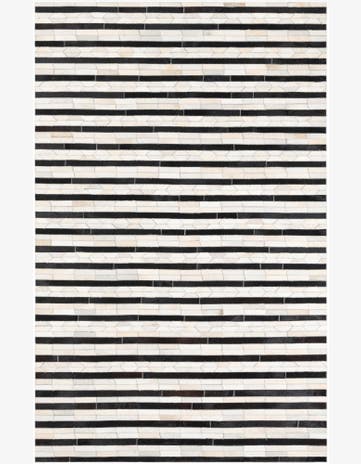 5' x 8' Cowhide Leather Rug