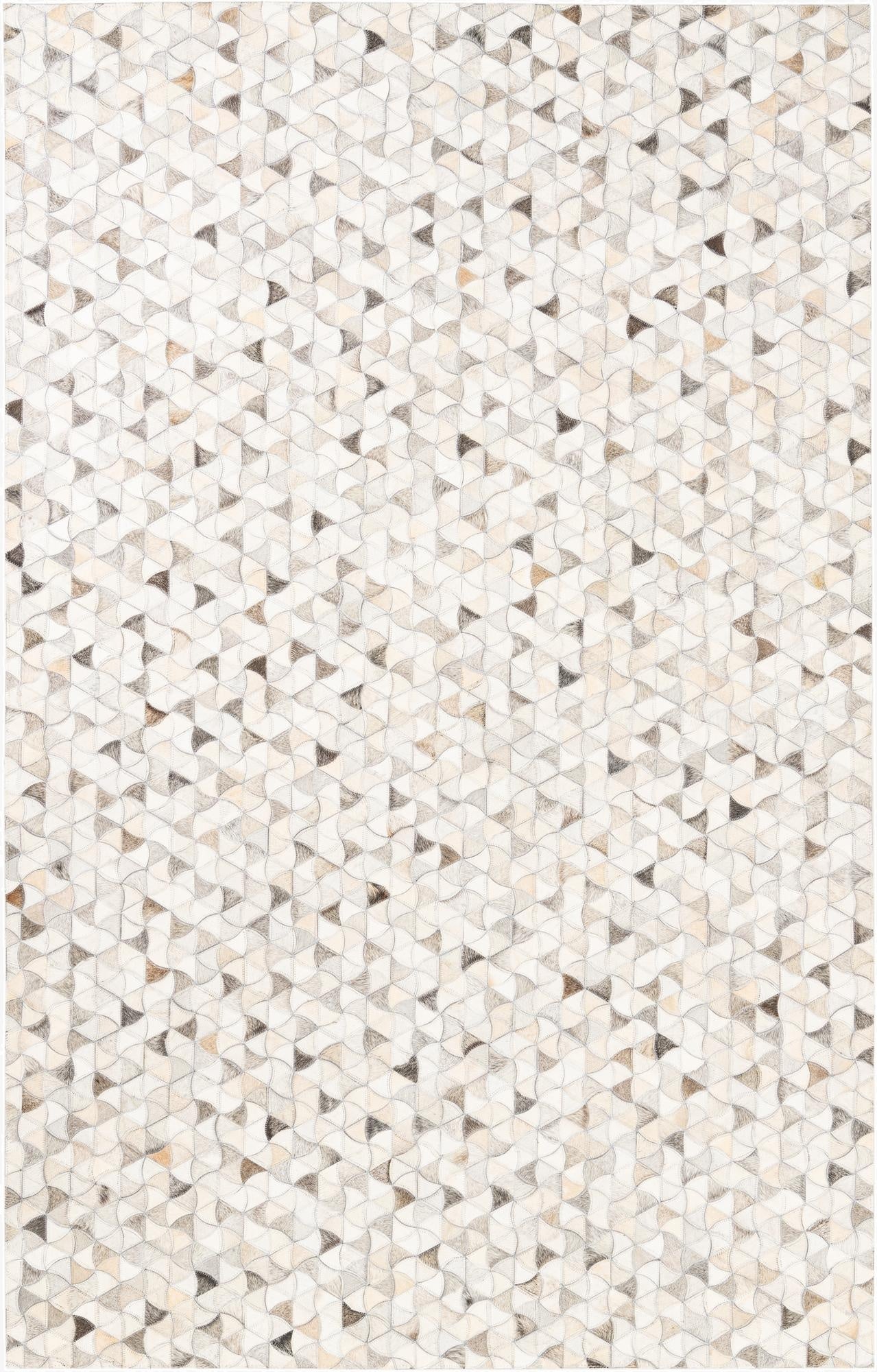 5' x 8' Cowhide Leather Rug