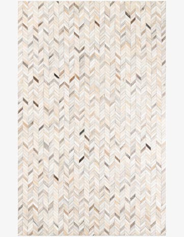 5' x 8' Cowhide Leather Rug