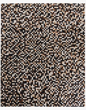 8' 2 x 10' Cowhide Leather Rug