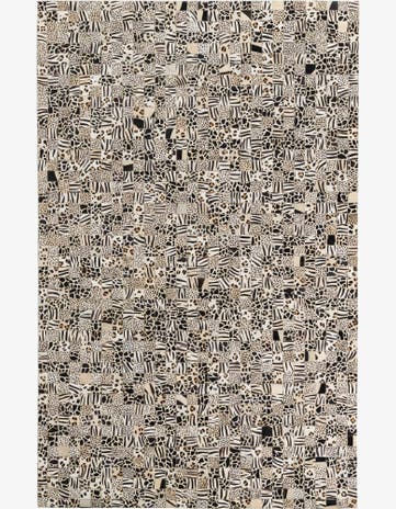 5' x 8' Cowhide Leather Rug