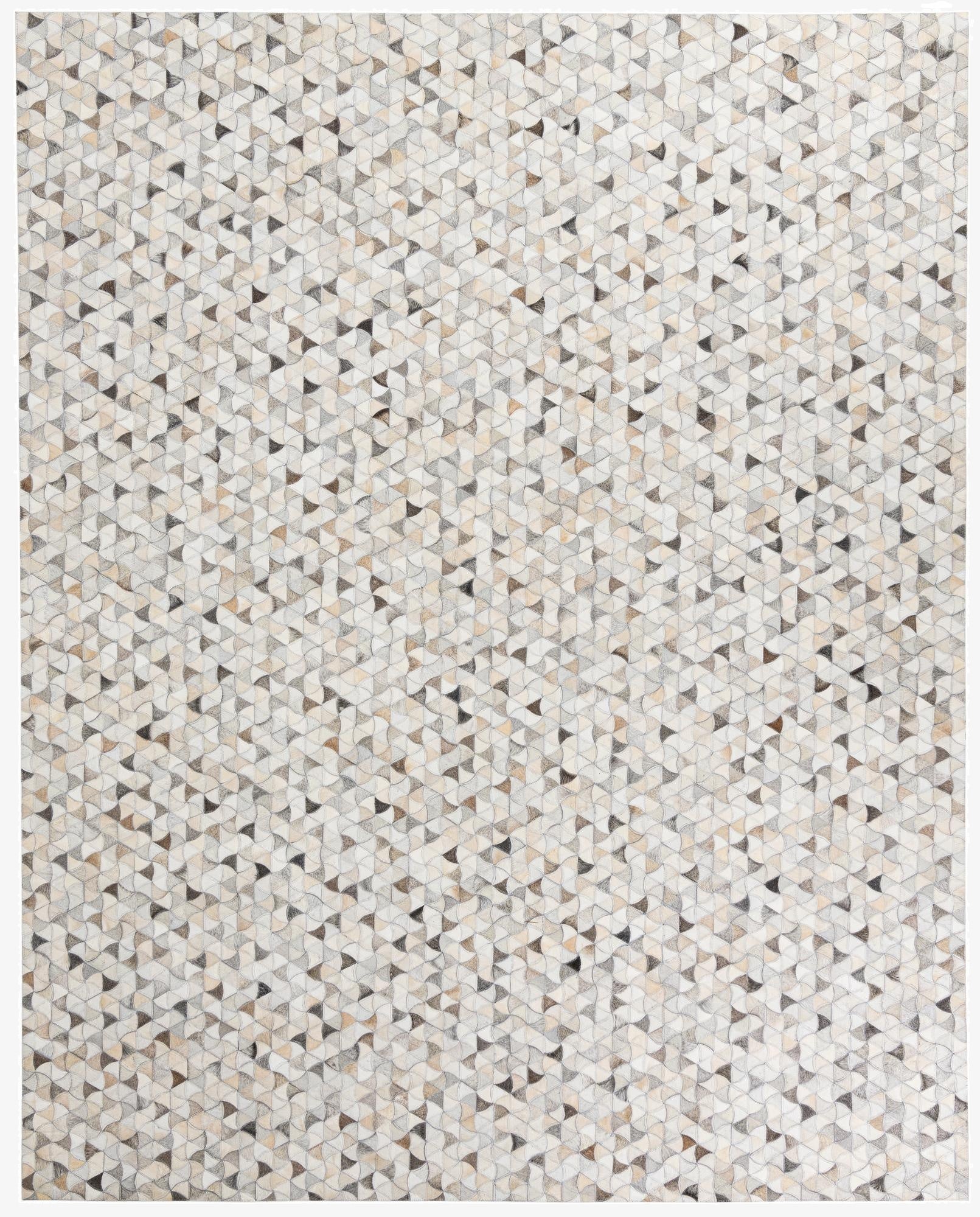 7' 10 x 9' 10 Cowhide Leather Rug