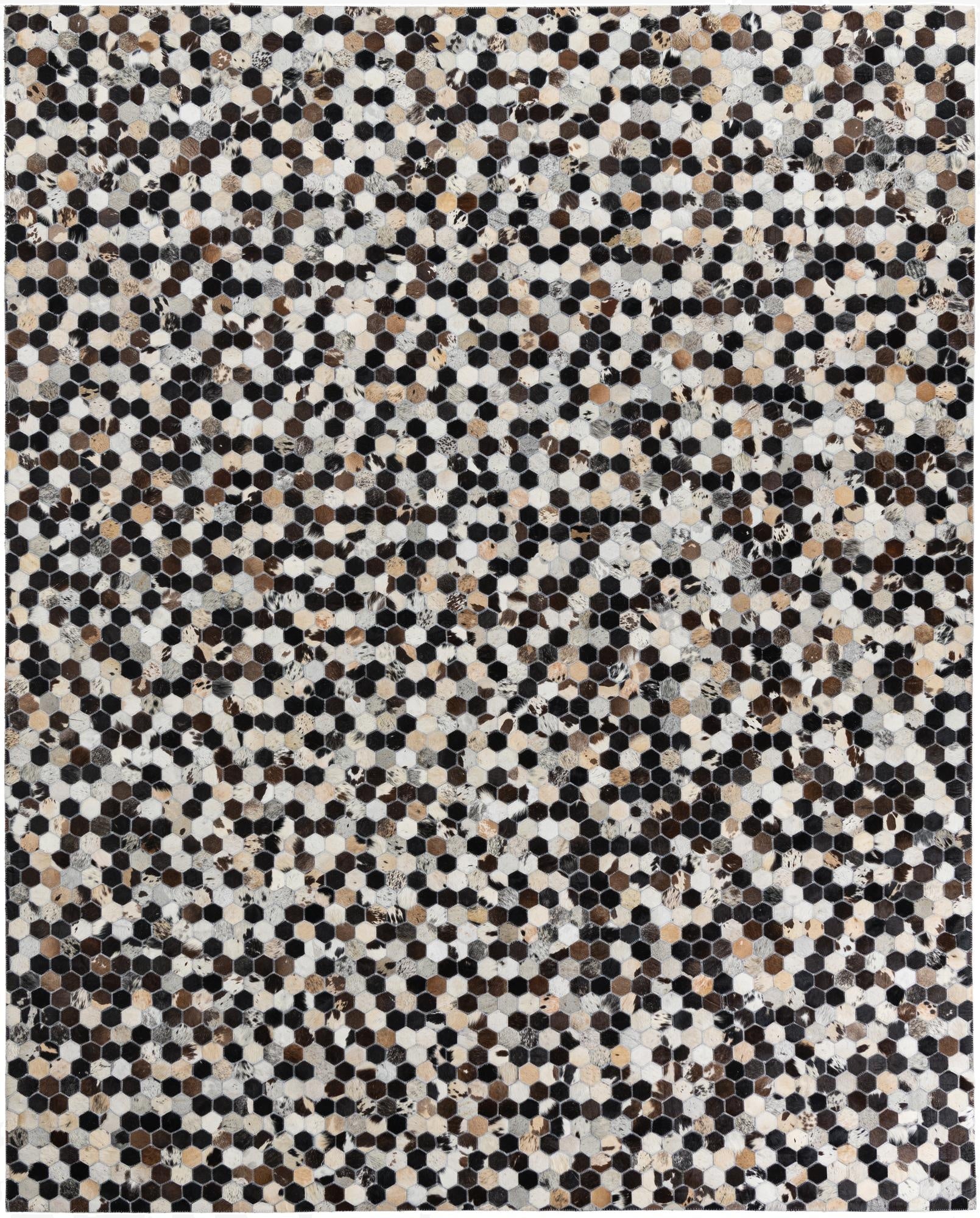 8' x 10' Cowhide Leather Rug