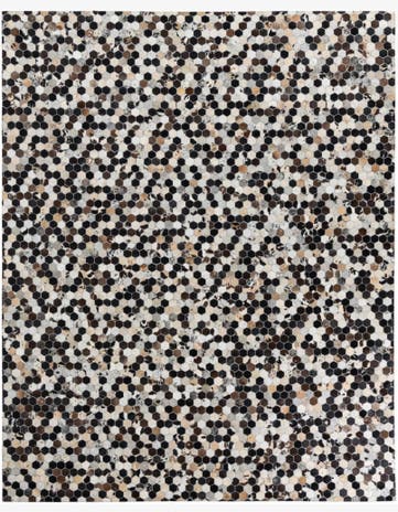 8' x 10' Cowhide Leather Rug