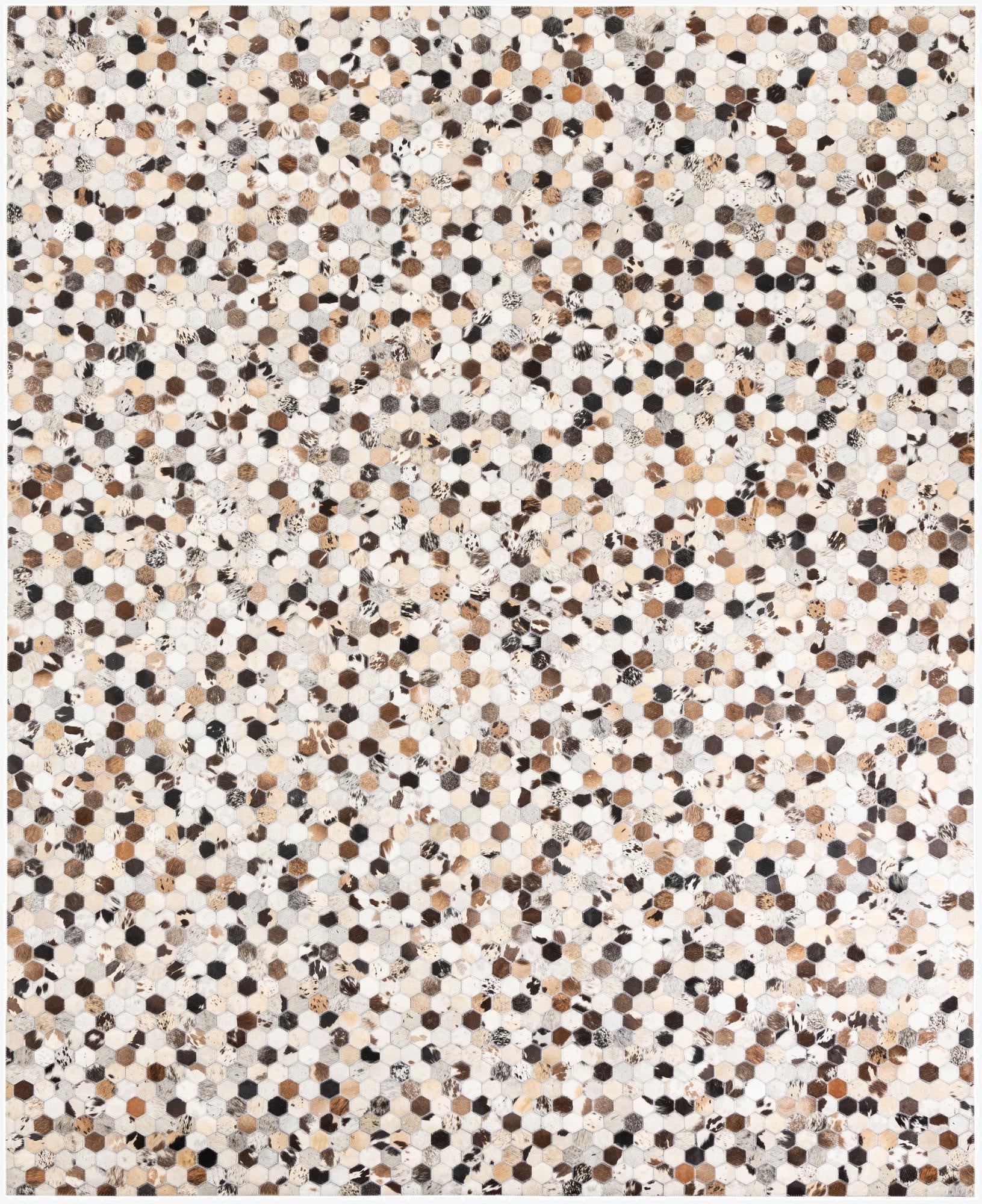 8' x 10' Cowhide Leather Rug