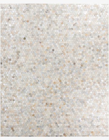 8' x 10' Cowhide Leather Rug