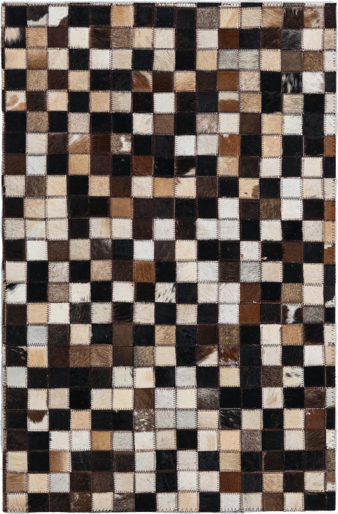 2' x 3' Cowhide Leather Rug