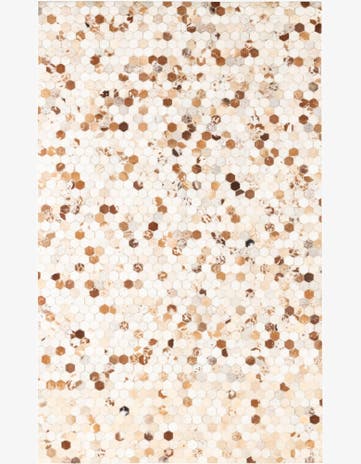 5' x 8' Cowhide Leather Rug