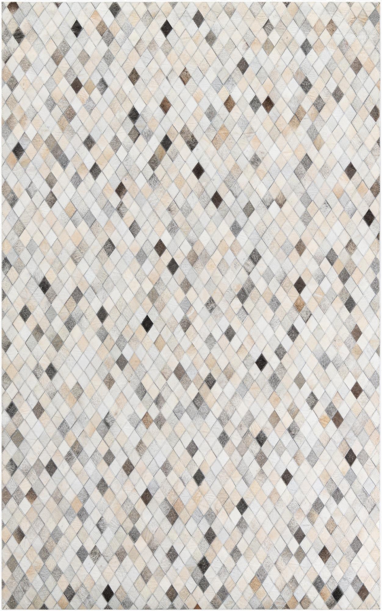 5' x 8' Cowhide Leather Rug