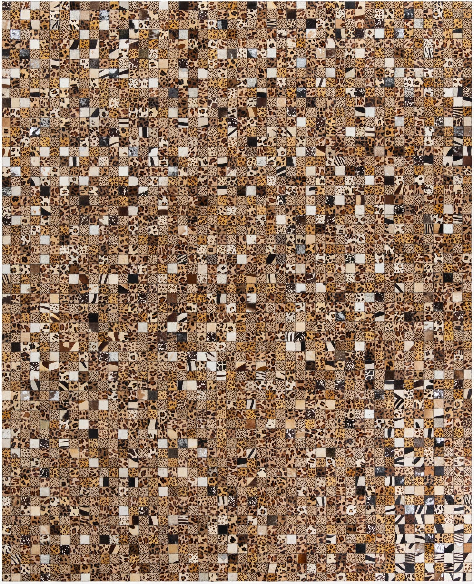 8' x 10' Cowhide Leather Rug