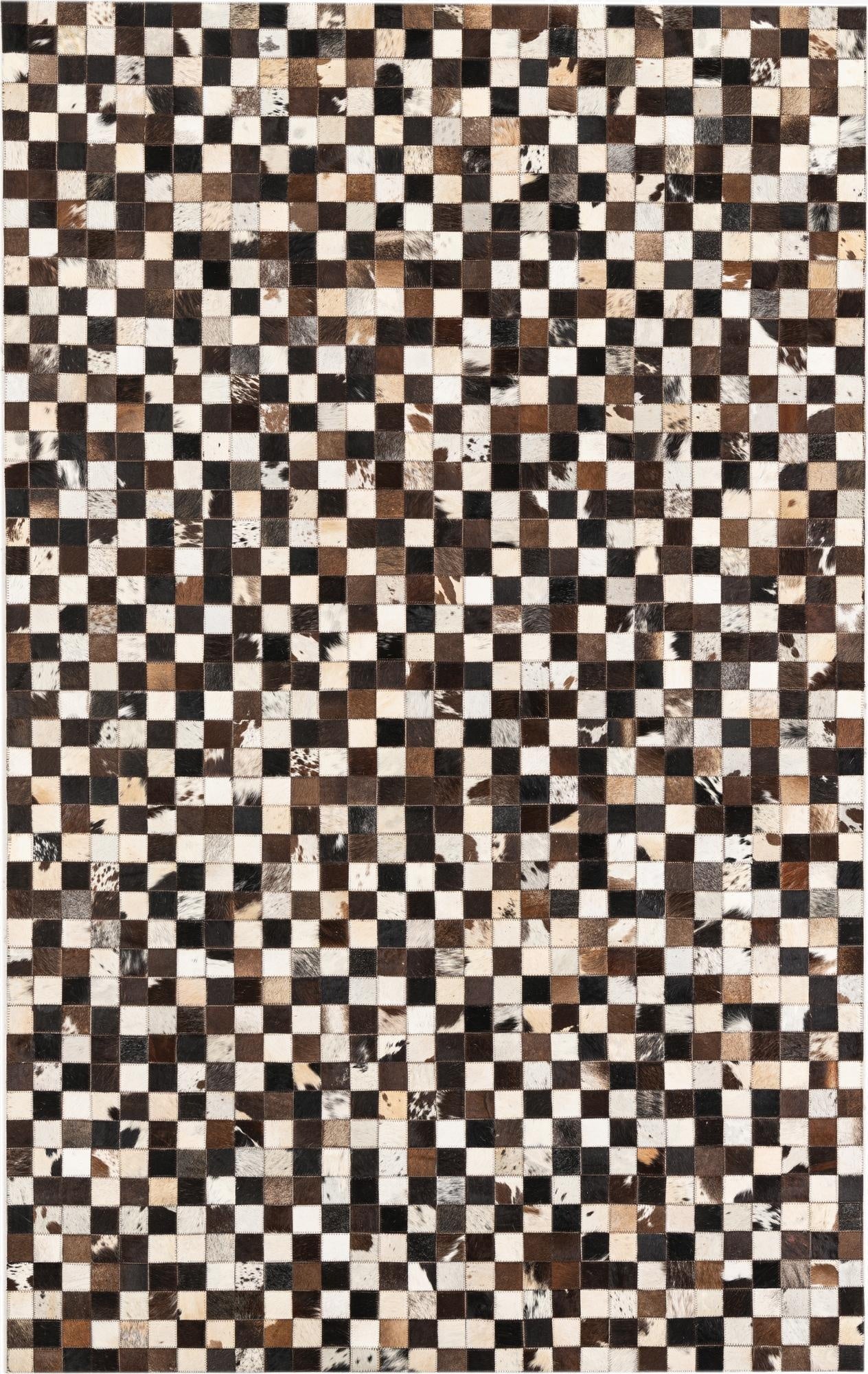 Primary image 5' 1 x 8' Cowhide Leather Rug