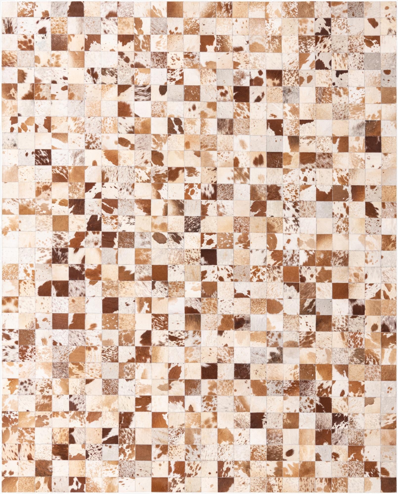 8' x 10' Cowhide Leather Rug