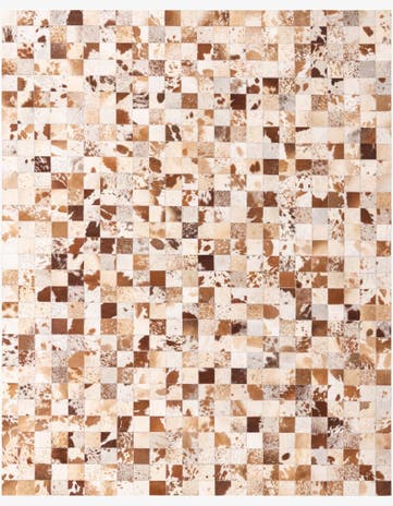 8' x 10' Cowhide Leather Rug