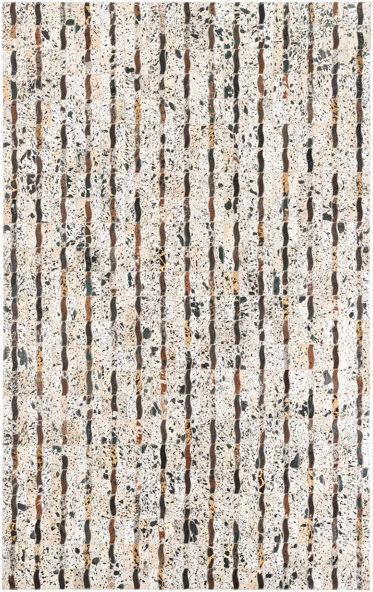 5' x 8' Cowhide Leather Rug