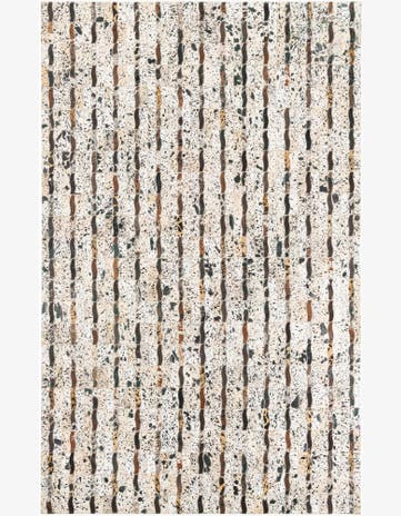 5' x 8' Cowhide Leather Rug