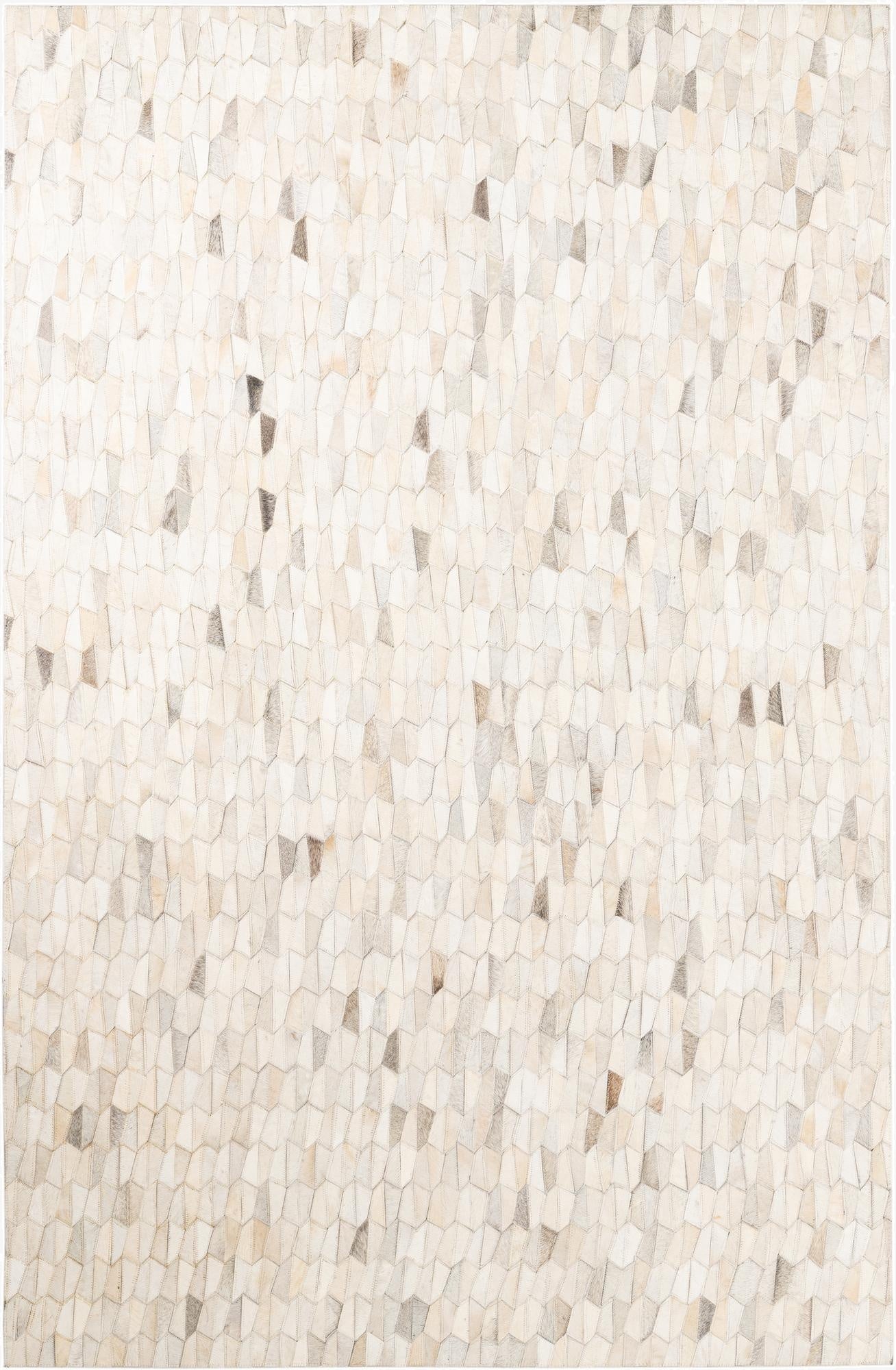 5' 2 x 8' Cowhide Leather Rug