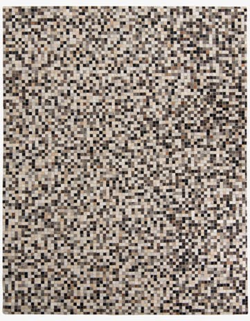 8' x 10' Cowhide Leather Rug