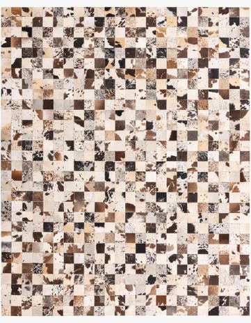 8' x 10' Cowhide Leather Rug