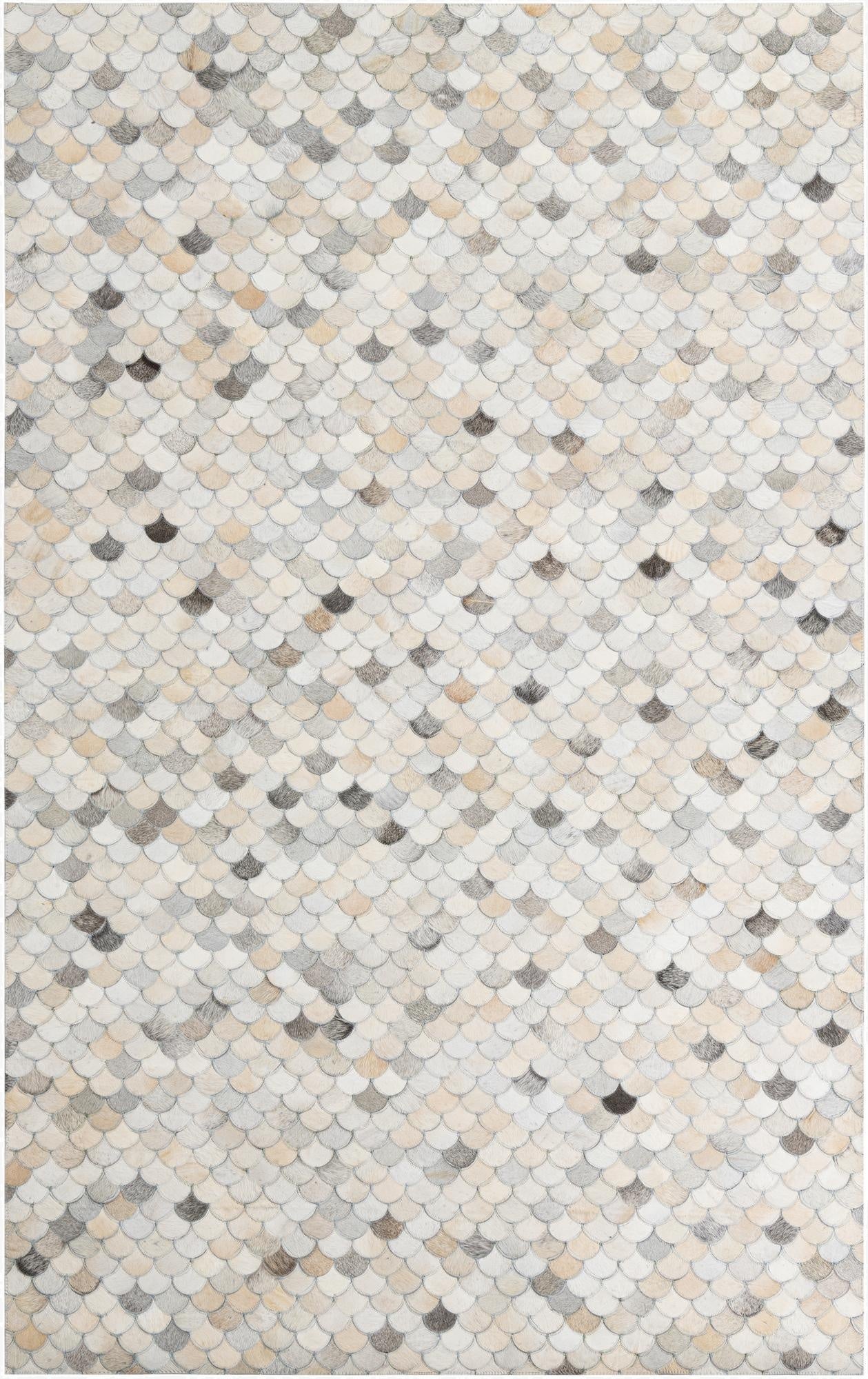 5' x 8' Cowhide Leather Rug