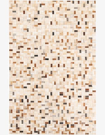 5' x 8' Cowhide Leather Rug