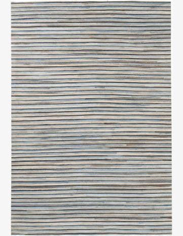 5' 1 x 7' 5 Cowhide Leather Rug