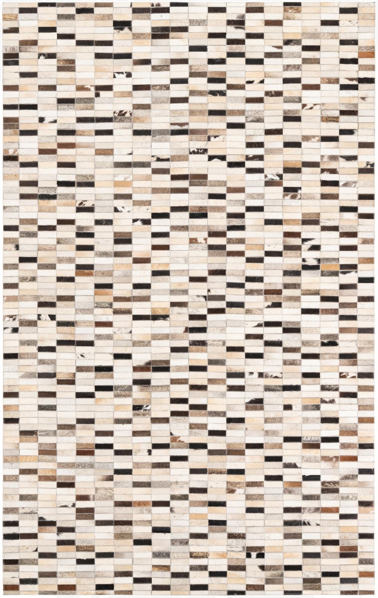 5' x 8' Cowhide Leather Rug