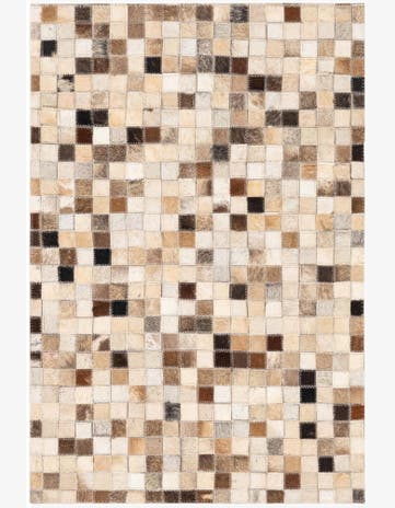 2' x 3' Cowhide Leather Rug