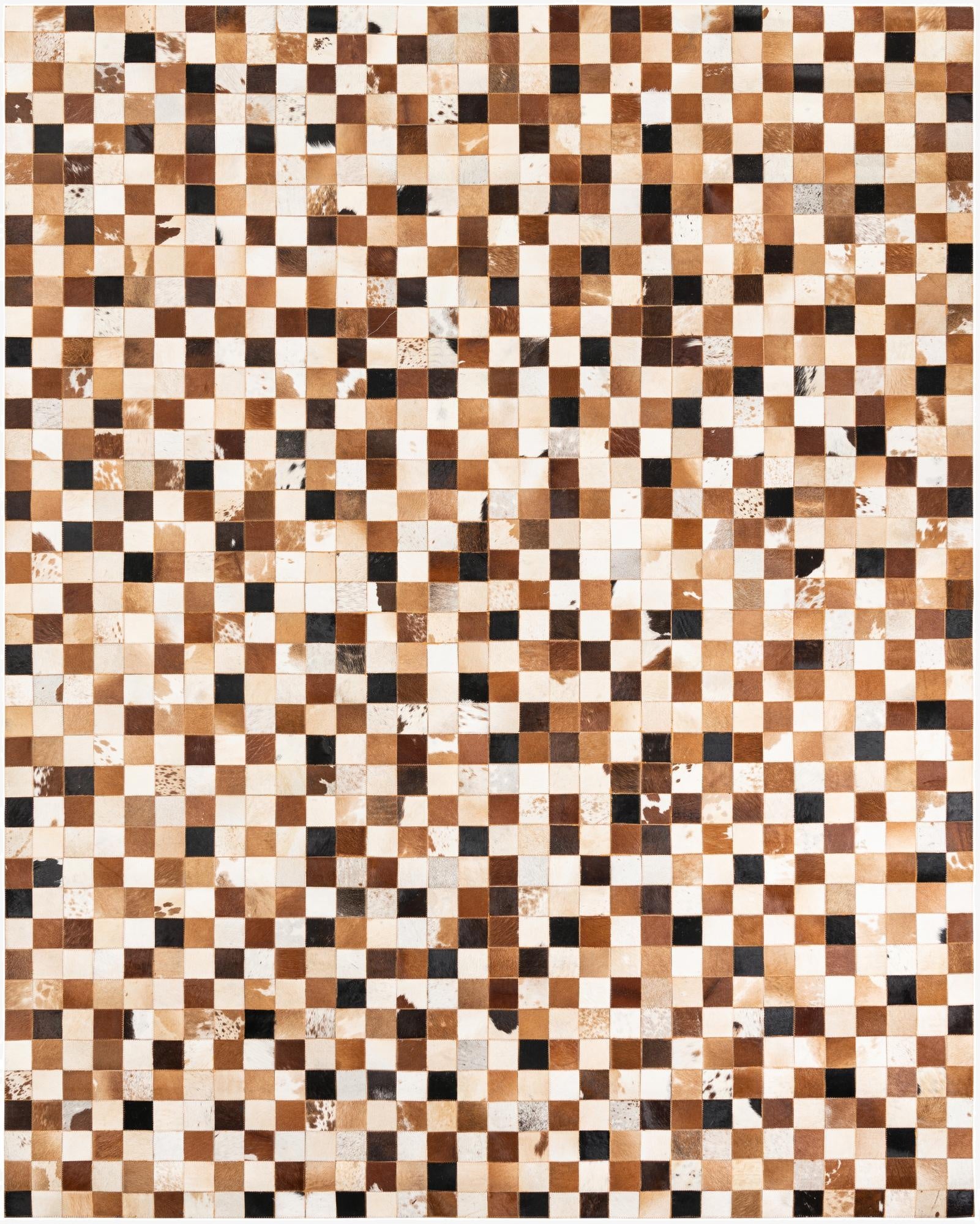 8' x 10' Cowhide Leather Rug