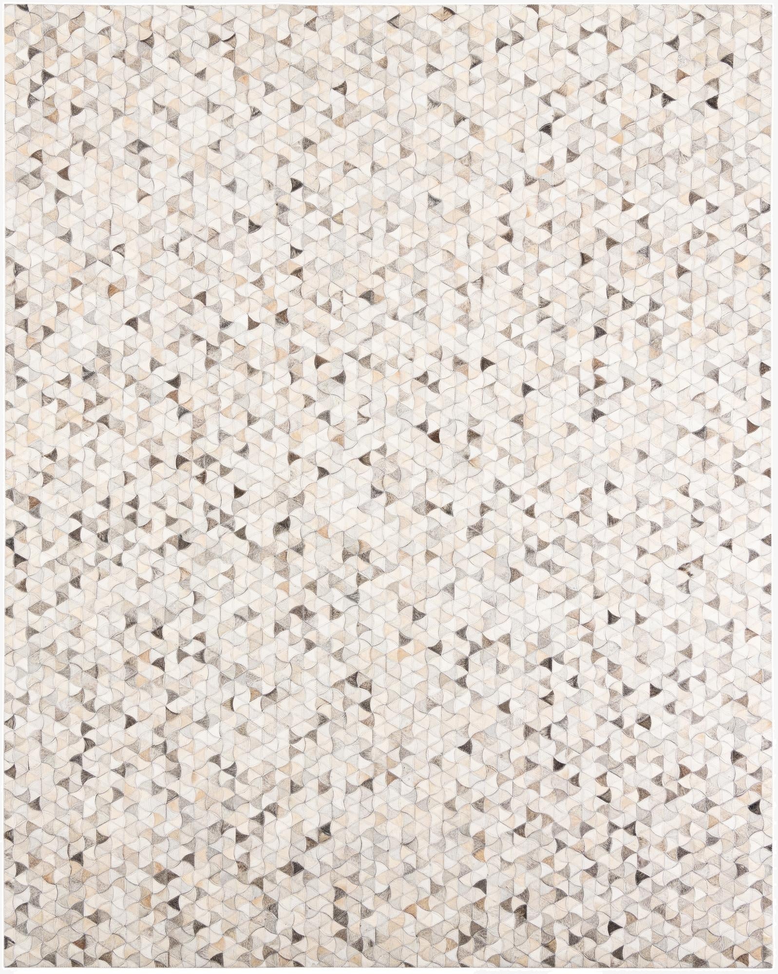 7' 10 x 9' 8 Cowhide Leather Rug