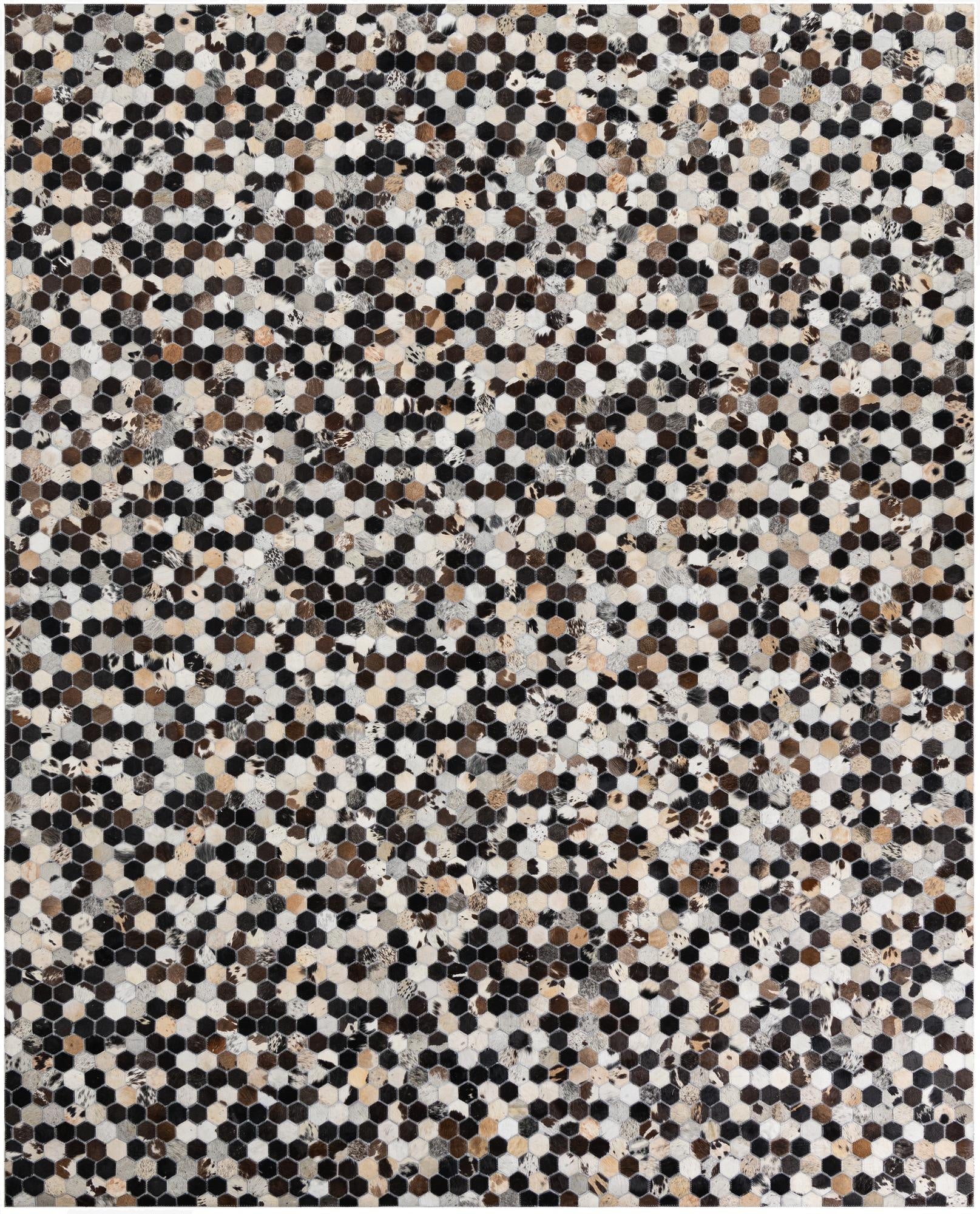 8' x 10' Cowhide Leather Rug