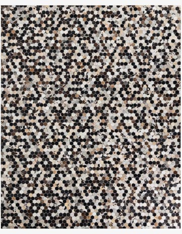 8' x 10' Cowhide Leather Rug