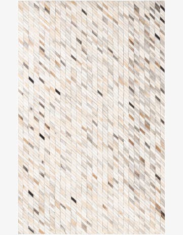 5' x 8' Cowhide Leather Rug