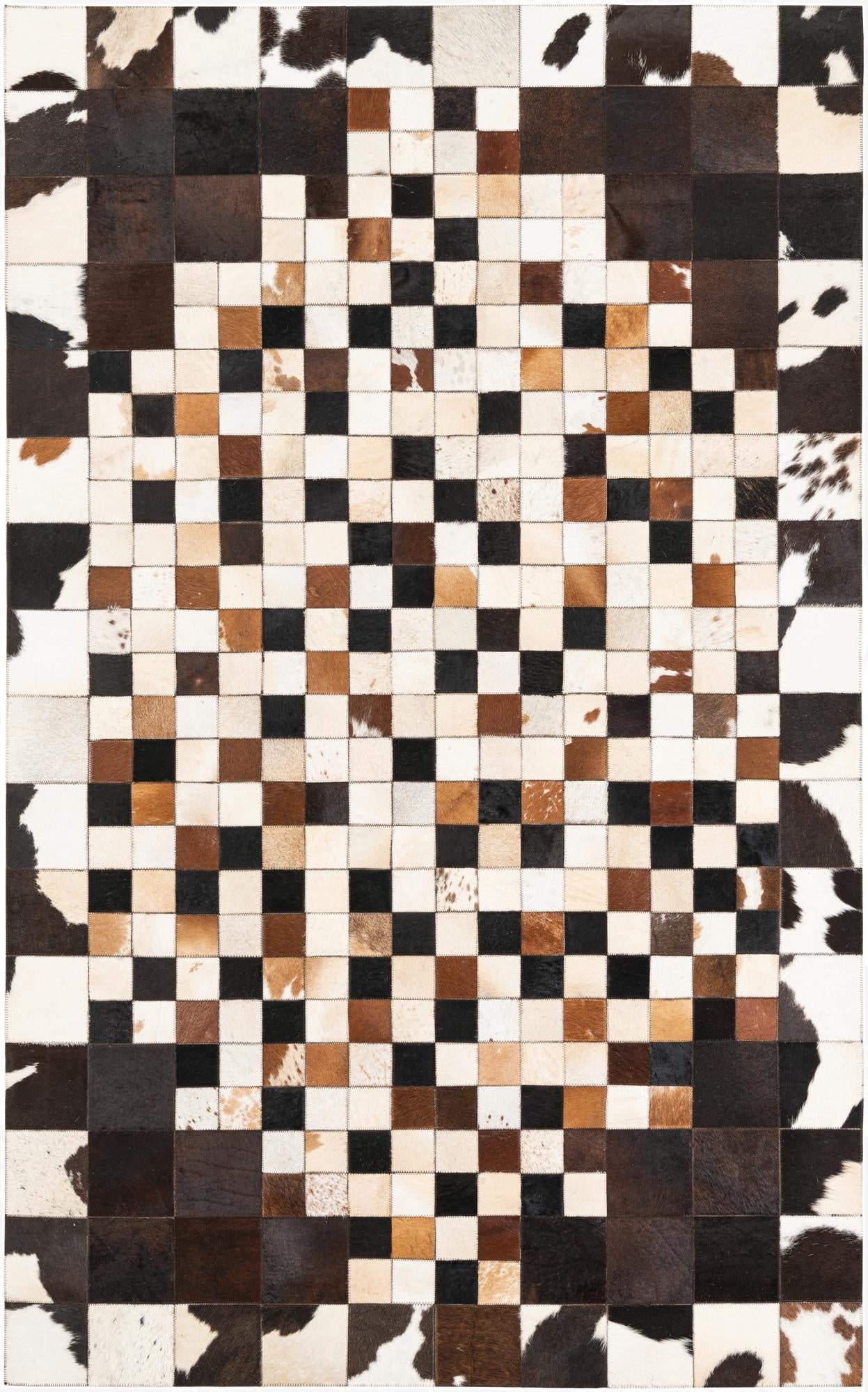 5' x 8' Cowhide Leather Rug