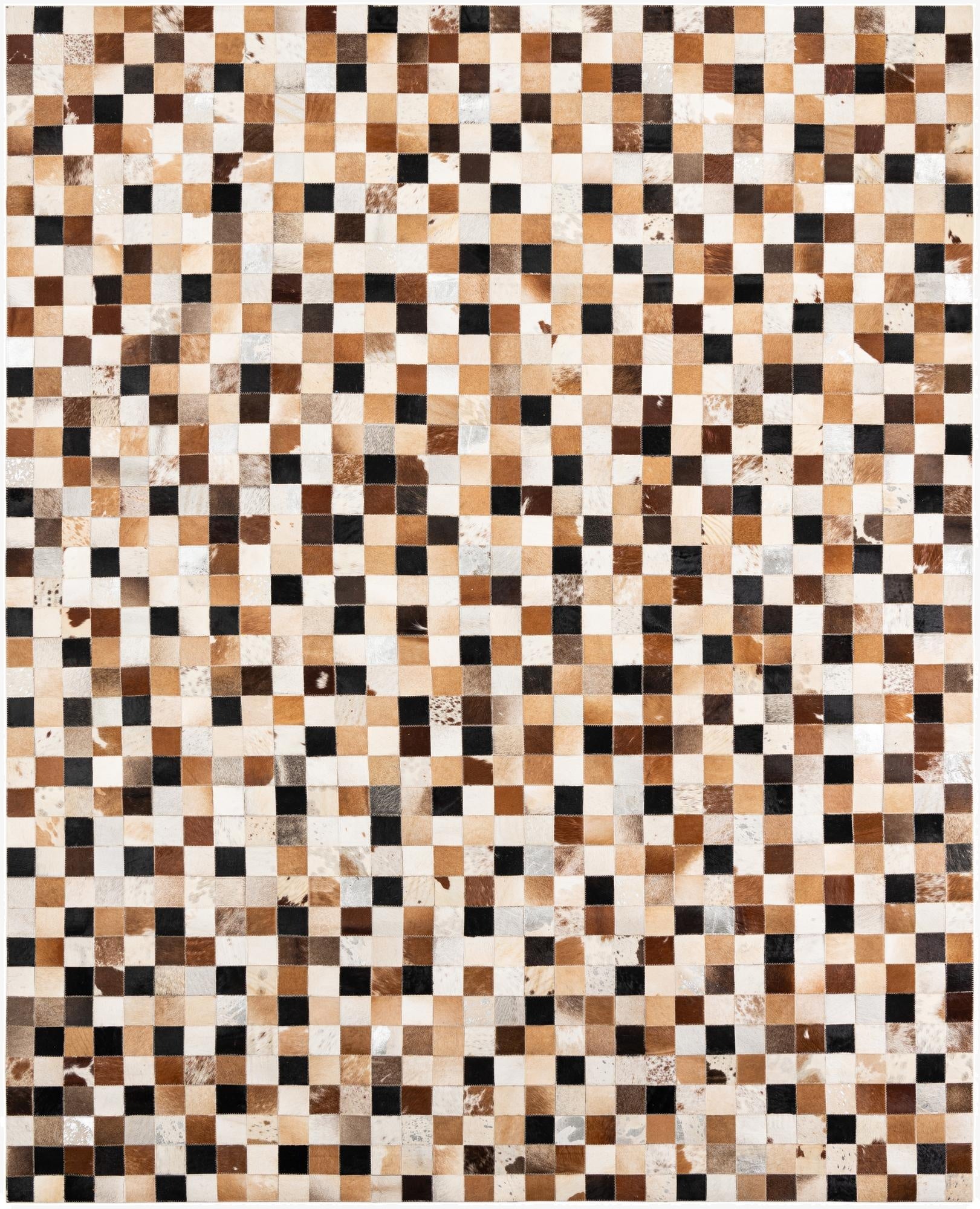 8' x 10' Cowhide Leather Rug