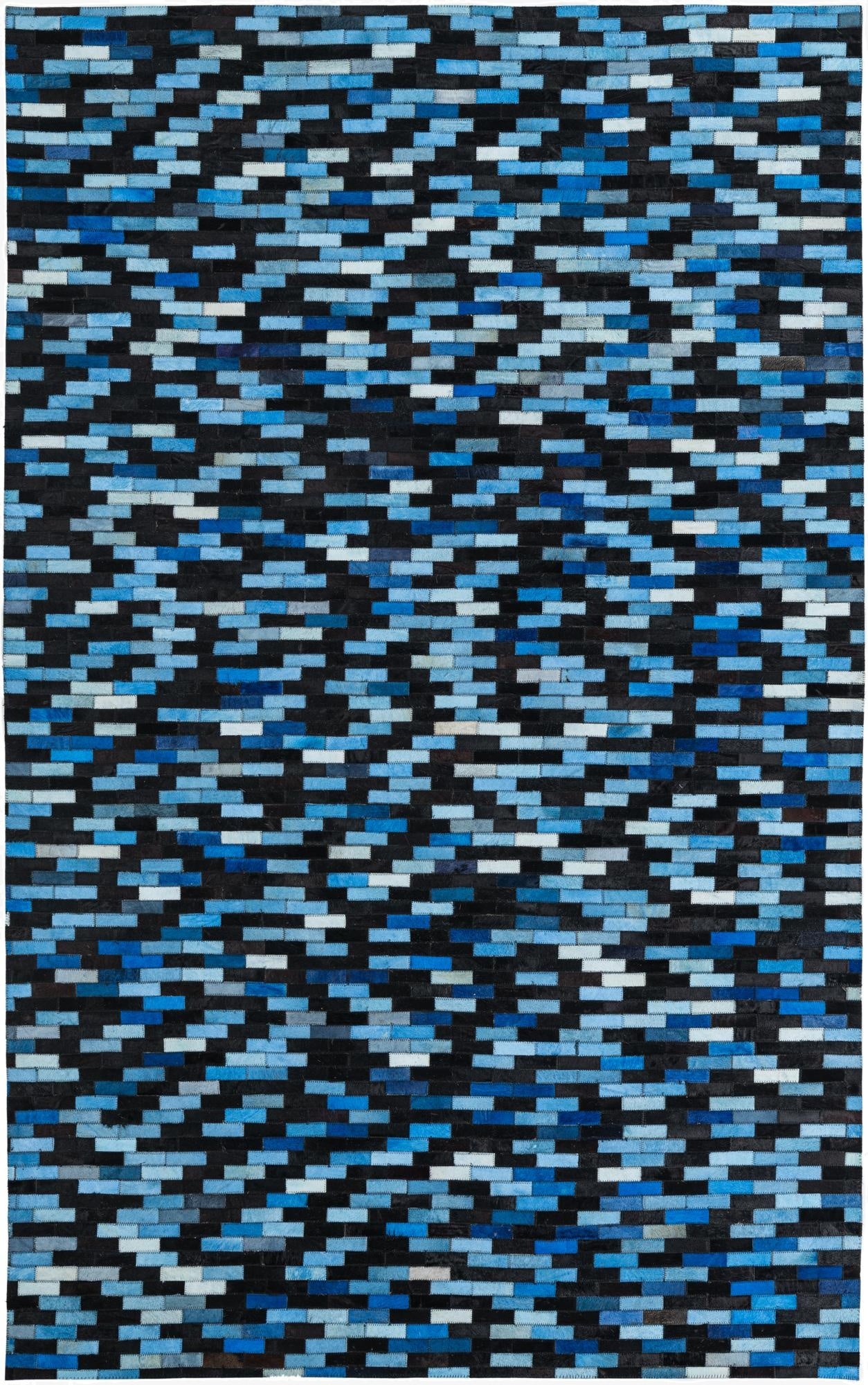 5' x 8' Cowhide Leather Rug