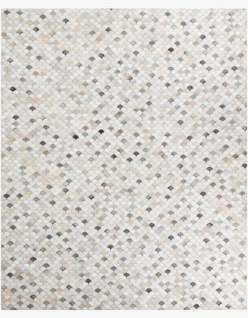 8' x 10' 1 Cowhide Leather Rug