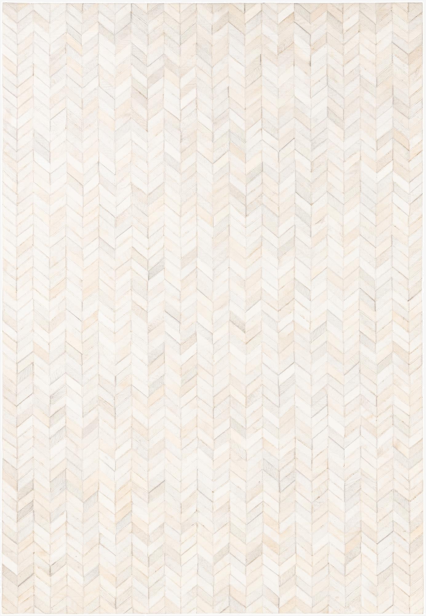 5' 3 x 7' 6 Cowhide Leather Rug