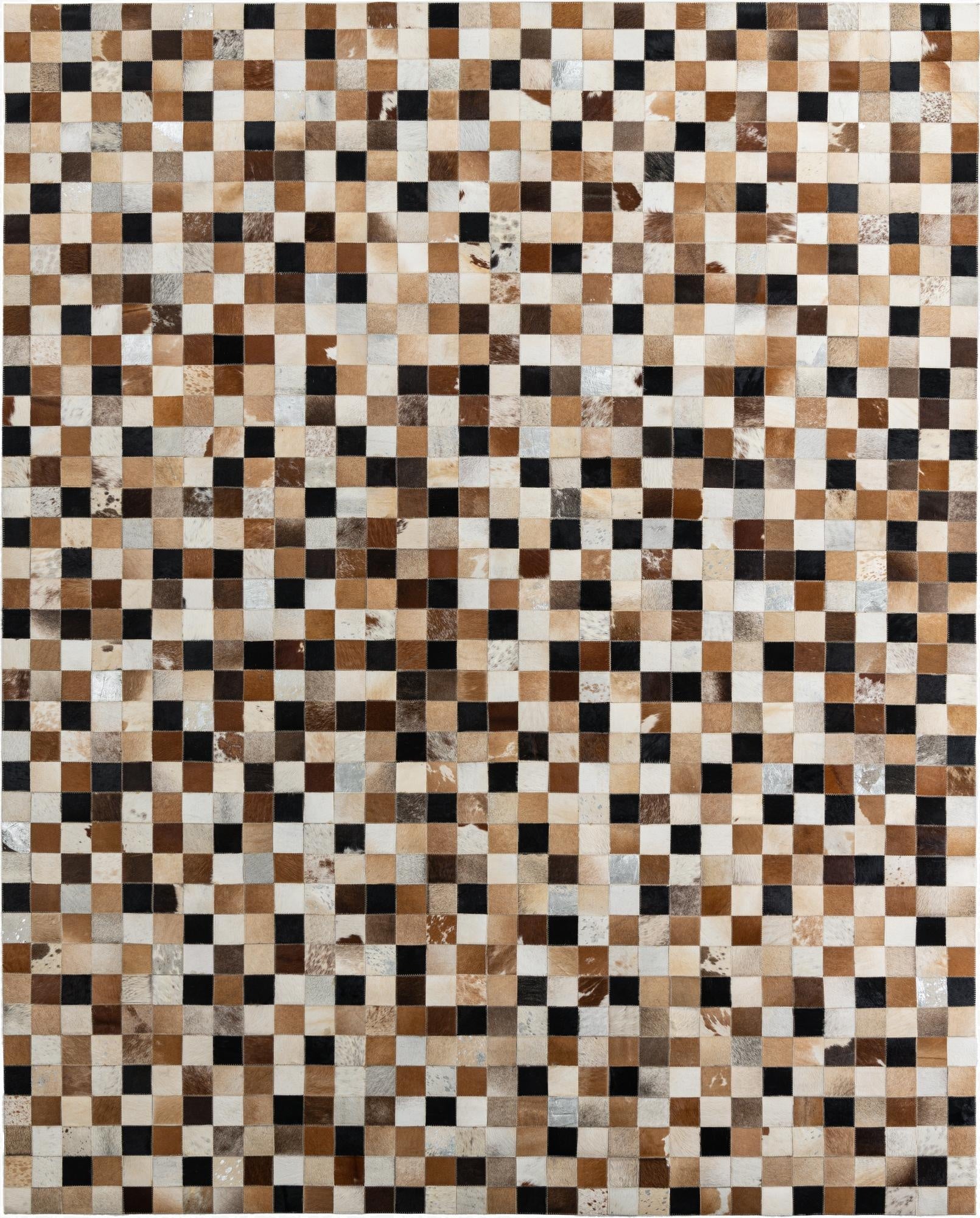 8' x 10' Cowhide Leather Rug