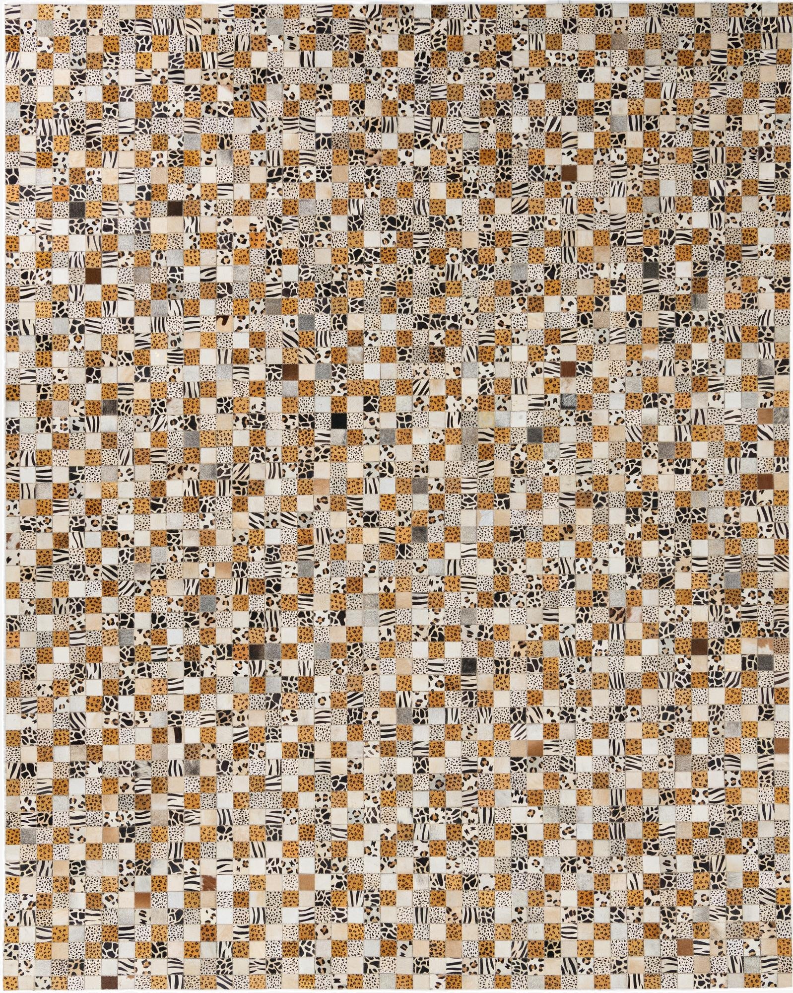 8' x 10' Cowhide Leather Rug