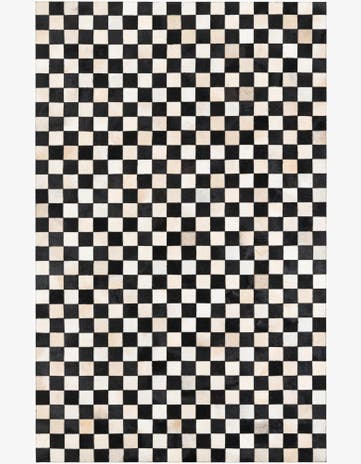 5' x 8' Cowhide Leather Rug