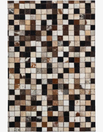 2' x 3' Cowhide Leather Rug