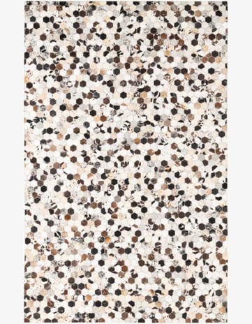 5' x 8' Cowhide Leather Rug