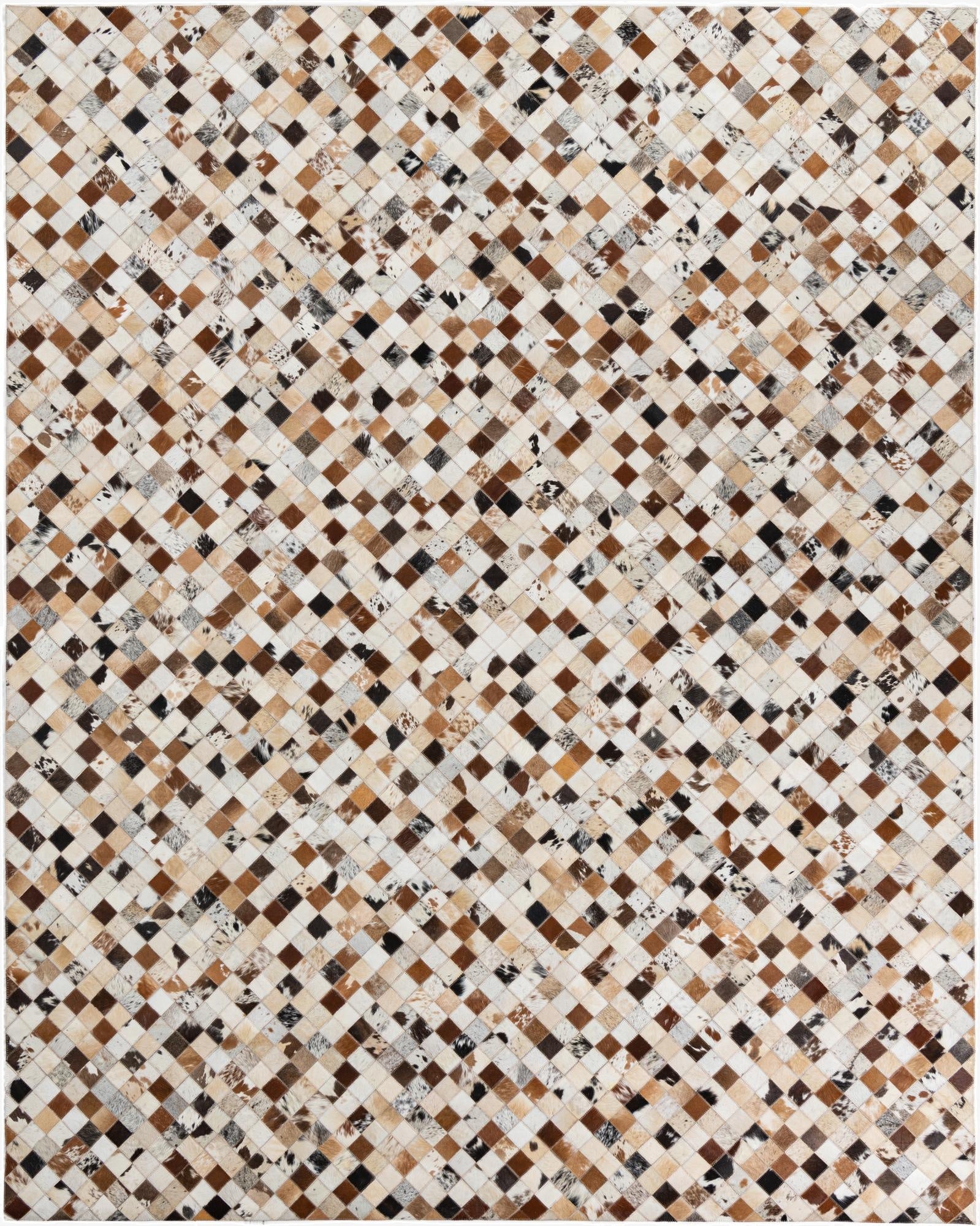 8' x 10' Cowhide Leather Rug