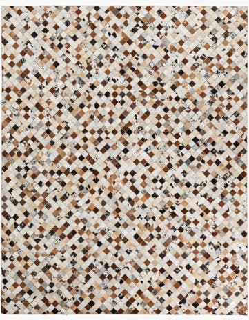 8' x 10' Cowhide Leather Rug